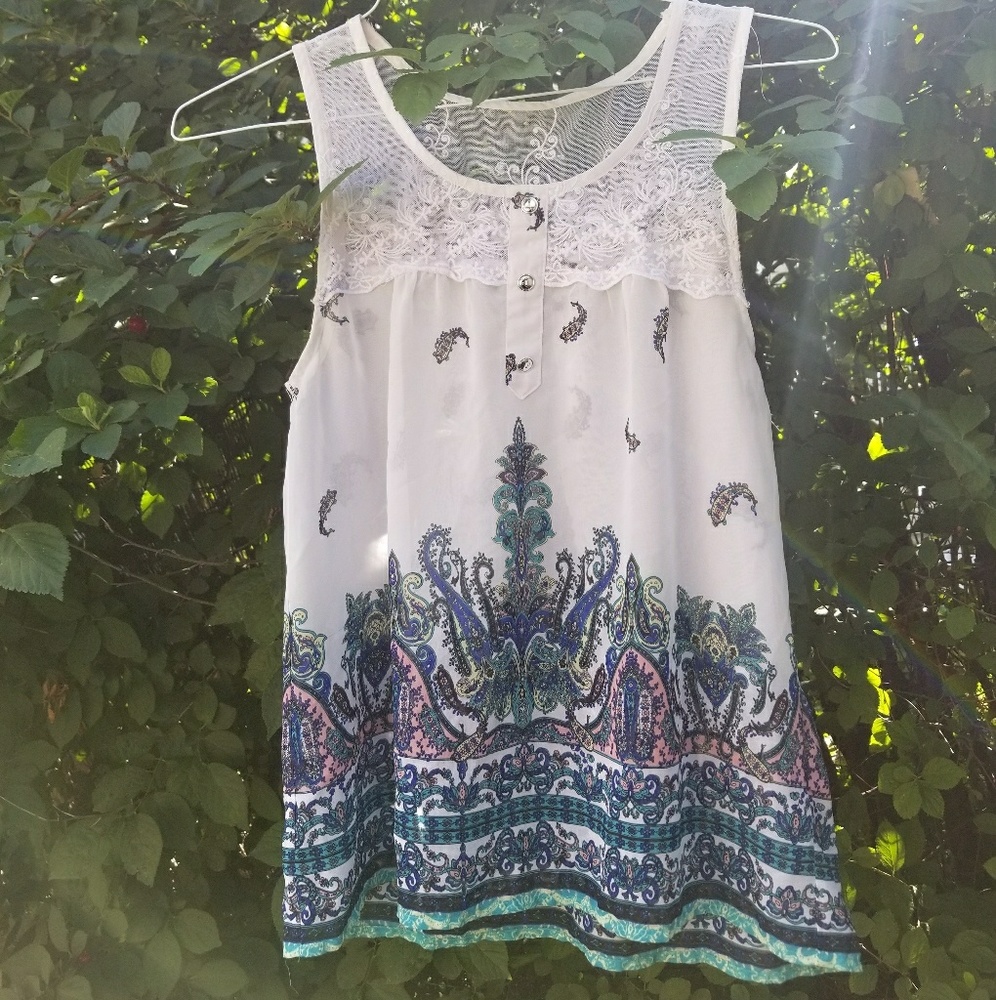 Lacey tank top